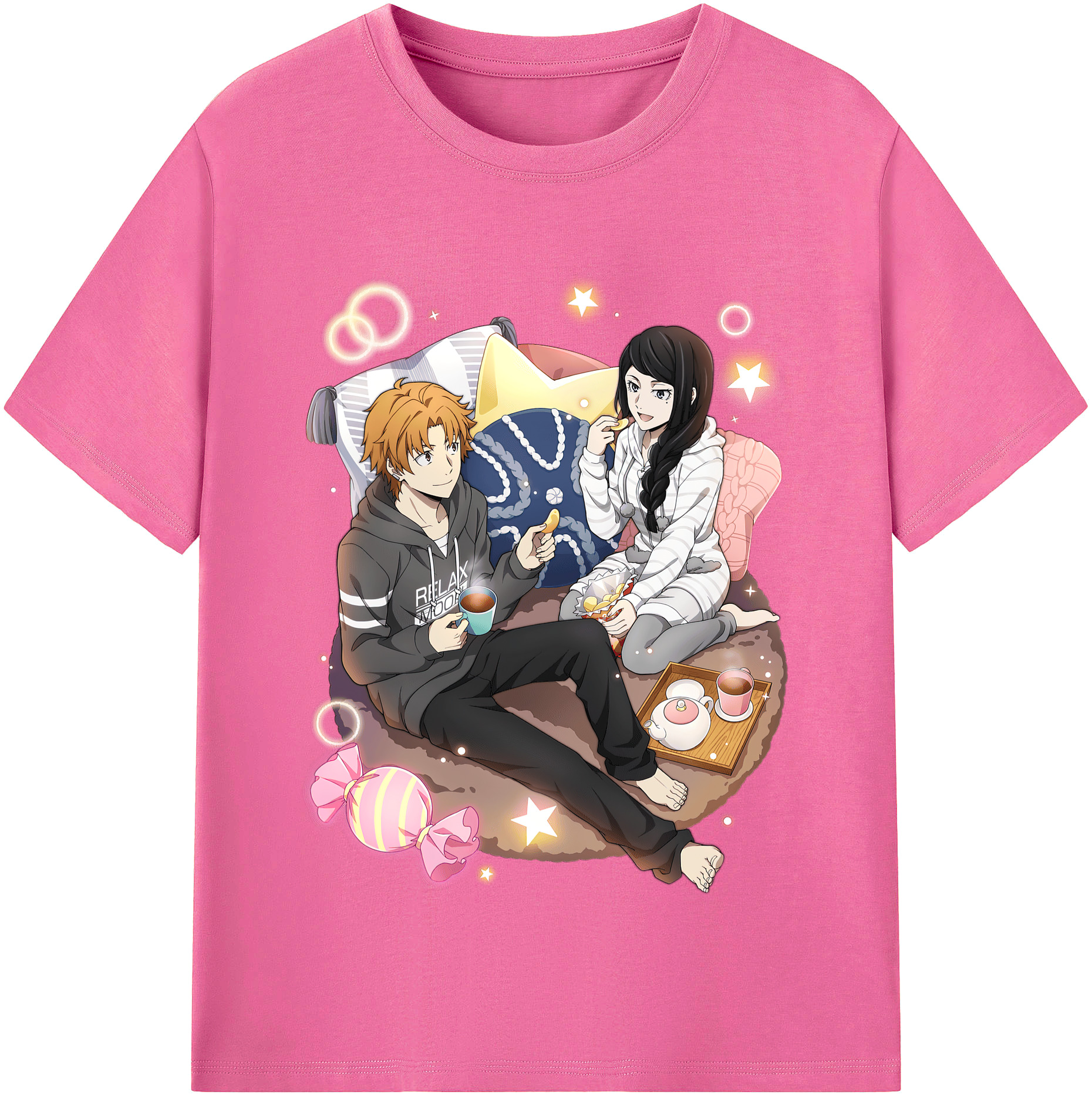 （画像用） 文豪ストレイドッグス Bungo Stray Dogs レディースカジュアルプリントTシャツ（綿100％）